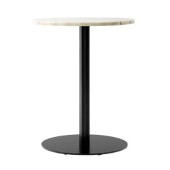 Menu Harbour Column Esstisch, 60 Cm, Schwarzer Sockel – Estremoz Marm