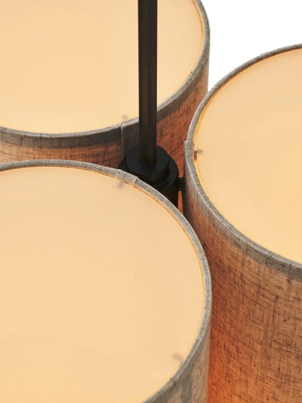 Menu Hashira Pendelleuchte, Cluster, Klein, Rohleinen – Bild 3