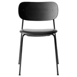 Menu Co Chair, Schwarze Eiche/schwarzes Leder