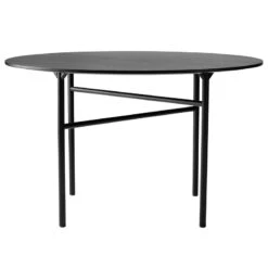 Menu Snaregade Tisch, Rund, 120 Cm, Schwarze Eiche