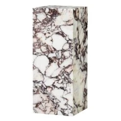 Menu Plinth Pedestal Säule, Calacatta-Viola-Marmor