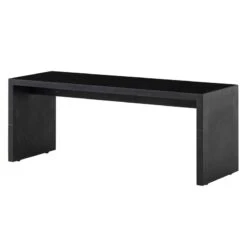 Menu Plinth Bridge Tisch, Schwarzer Marquina-Marmor