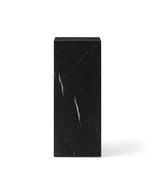 Menu Plinth Pedestal Säule, Schwarzer Marquina-Marmor – Bild 2