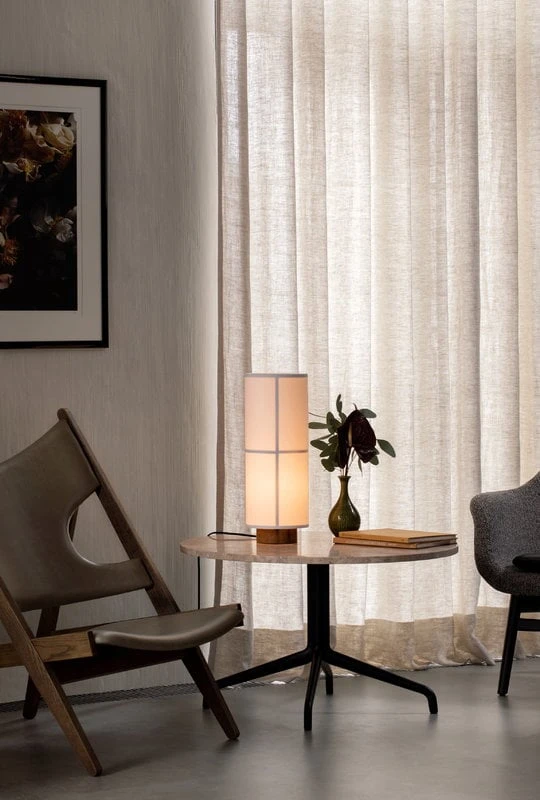 Menu Harbour Column Bistrotisch, 80 Cm, Schwarzer Fuß – Estremoz-Marm – Bild 2