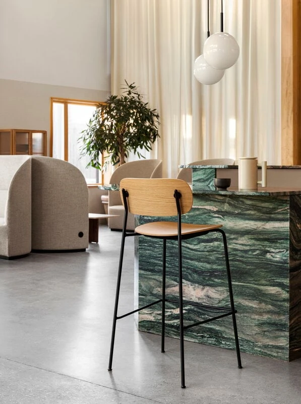 Menu Co Barhocker, 75,5 cm, Schwarzer Stahl - Eiche – Bild 4