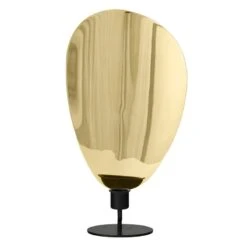 Menu Flambeau Kerzenhalter, 30 Cm, Schwarz - Messing