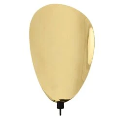 Menu Flambeau Wandkerzenhalter, 40 Cm, Schwarz - Messing