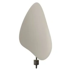 Menu Flambeau Wandkerzenhalter, 34 Cm, Brüniertes Messing - Grau