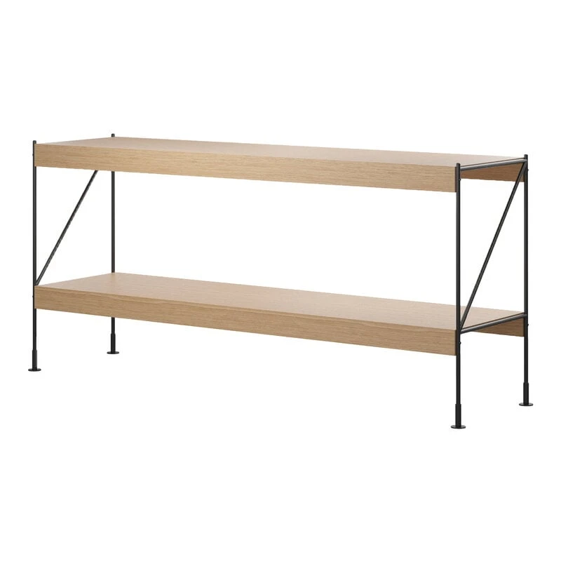 Menu Zet Storage System, H70, Schwarzer Stahl – Eiche