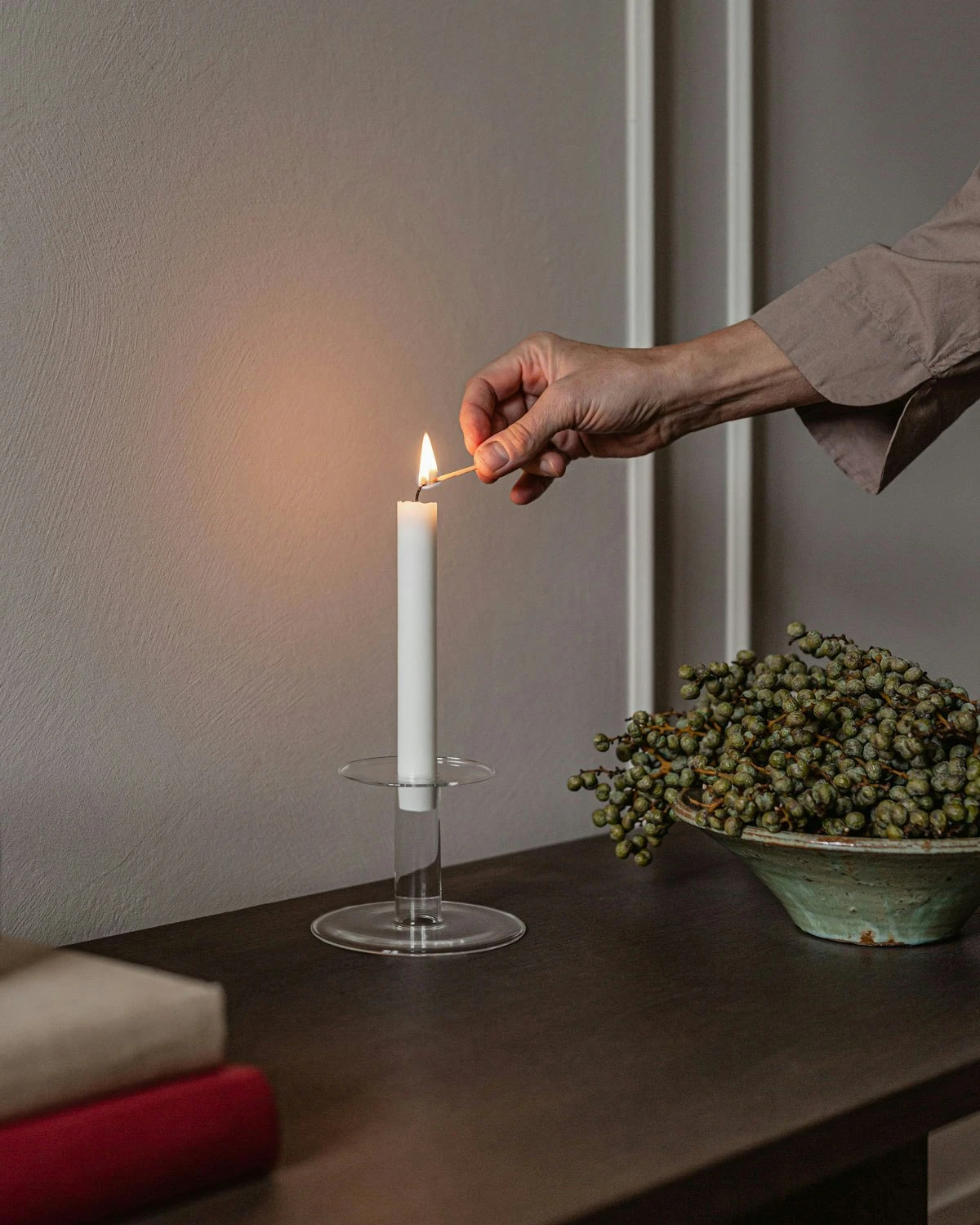 Menu Abacus Kerzenhalter Transparent, Ø12x8,5 Cm – Bild 2