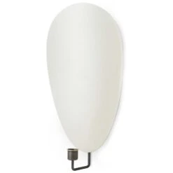 Menu Flambeau Wandleuchten, Grau/Brüniertes Messing