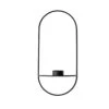 Menu Pov Oval Tea Light Holder, Black